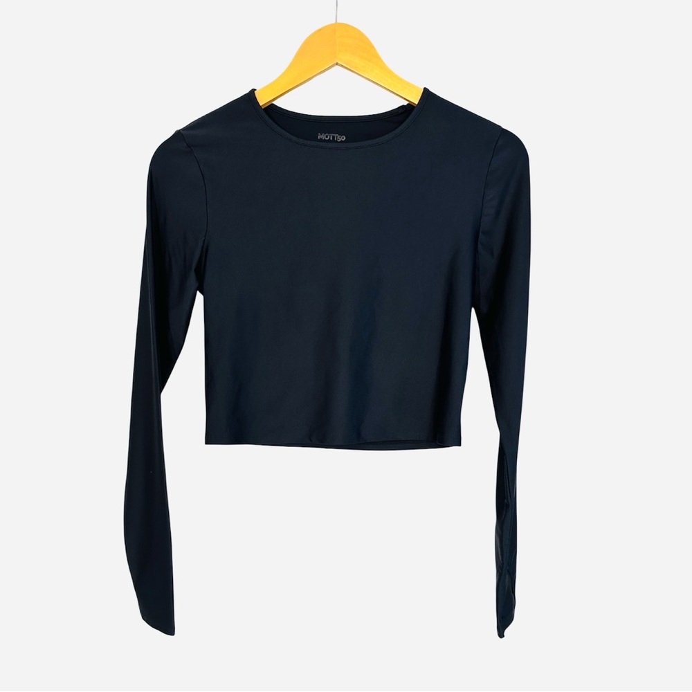 Rare‼️EUC Mott50 Midnight Long Sleeve Crop Swim Top